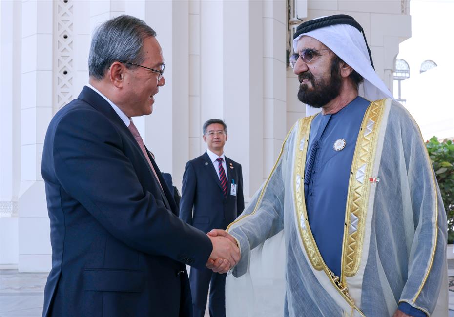 His Highness Sheikh Mohammed bin Rashid Al Maktoum-News-Mohammed bin Rashid receives China’s Premier of the State Council at Qasr Al Watan