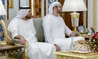 His Highness Sheikh Mohammed bin Rashid Al Maktoum-News-Mohammed bin Rashid meets with the King of Bahrain at his residence in Abu Dhabi