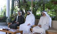 His Highness Sheikh Mohammed bin Rashid Al Maktoum-News-UAE President and Mohammed bin Rashid meet at Al Marmoom in Dubai