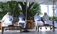 His Highness Sheikh Mohammed bin Rashid Al Maktoum-News-UAE President and Mohammed bin Rashid meet at Al Marmoom in Dubai