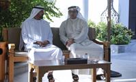 His Highness Sheikh Mohammed bin Rashid Al Maktoum-News-UAE President and Mohammed bin Rashid meet at Al Marmoom in Dubai