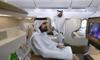 His Highness Sheikh Mohammed bin Rashid Al Maktoum-News-Mohammed bin Rashid reviews Emirates’ new A350 at Dubai International Airport