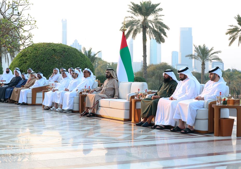 His Highness Sheikh Mohammed bin Rashid Al Maktoum-News-Mohammed bin Rashid meets with top graduates of Dubai Police Academy