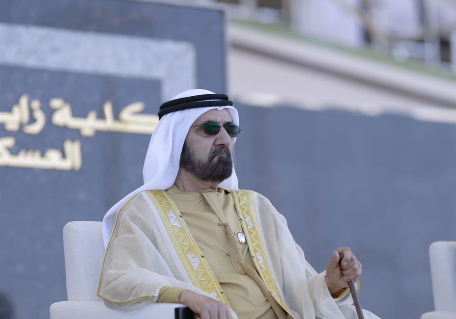  صاحب السمو الشيخ محمد بن راشد آل مكتوم-أخبار-محمد بن راشد يشهد تخريج الدورة الـ49 من المرشحين الضباط في كلية زايد الثاني العسكرية