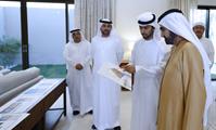  صاحب السمو الشيخ محمد بن راشد آل مكتوم-أخبار-محمد بن راشد يتفقد مشروع راشد بن محمد السكني ويثني على مواصفات المجمع السكني الجديد