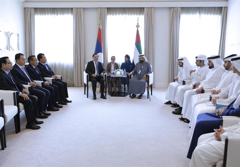 His Highness Sheikh Mohammed bin Rashid Al Maktoum-News-Mohammed bin Rashid, Prime Minister of Laos discuss ways to boost bilateral relations