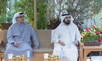 His Highness Sheikh Mohammed bin Rashid Al Maktoum-News-Mohammed bin Rashid meets with Mansour bin Zayed at Al Marmoom