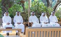 His Highness Sheikh Mohammed bin Rashid Al Maktoum-News-Mohammed bin Rashid meets with Mansour bin Zayed at Al Marmoom