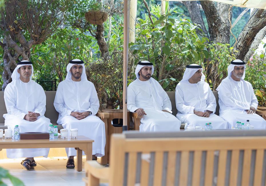 His Highness Sheikh Mohammed bin Rashid Al Maktoum-News-Mohammed bin Rashid meets with Mansour bin Zayed at Al Marmoom