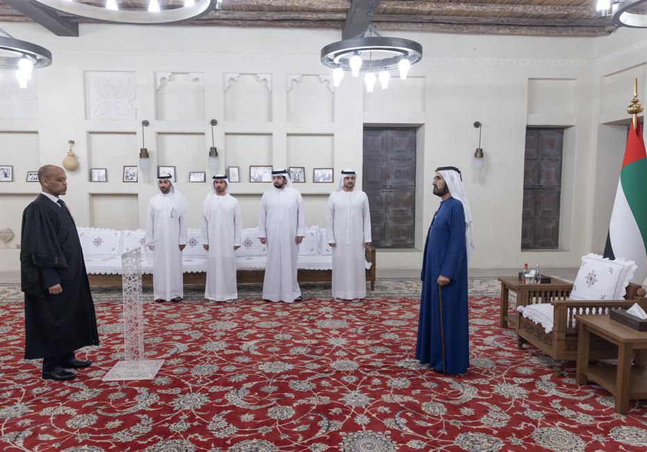 His Highness Sheikh Mohammed bin Rashid Al Maktoum-News-Mohammed bin Rashid presides over swearing-in ceremony of eight new judges at Dubai Courts