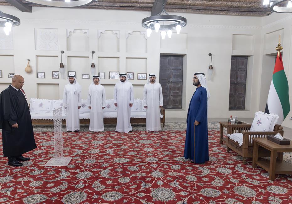 His Highness Sheikh Mohammed bin Rashid Al Maktoum-News-Mohammed bin Rashid presides over swearing-in ceremony of eight new judges at Dubai Courts