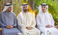 His Highness Sheikh Mohammed bin Rashid Al Maktoum-News-UAE President meets with Mohammed bin Rashid at Al Marmoom in Dubai