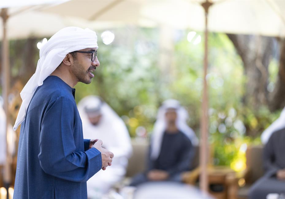 His Highness Sheikh Mohammed bin Rashid Al Maktoum-News-UAE President meets with Mohammed bin Rashid at Al Marmoom in Dubai