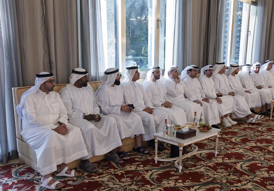 His Highness Sheikh Mohammed bin Rashid Al Maktoum-News-Mohammed bin Rashid meets with Foreign Trade and CEPA negotiation teams at the Ministry of Economy