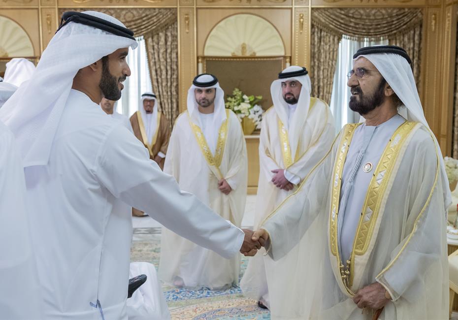  صاحب السمو الشيخ محمد بن راشد آل مكتوم-أخبار-محمد بن راشد يستقبل المهنئين بعيد الأضحى المبارك