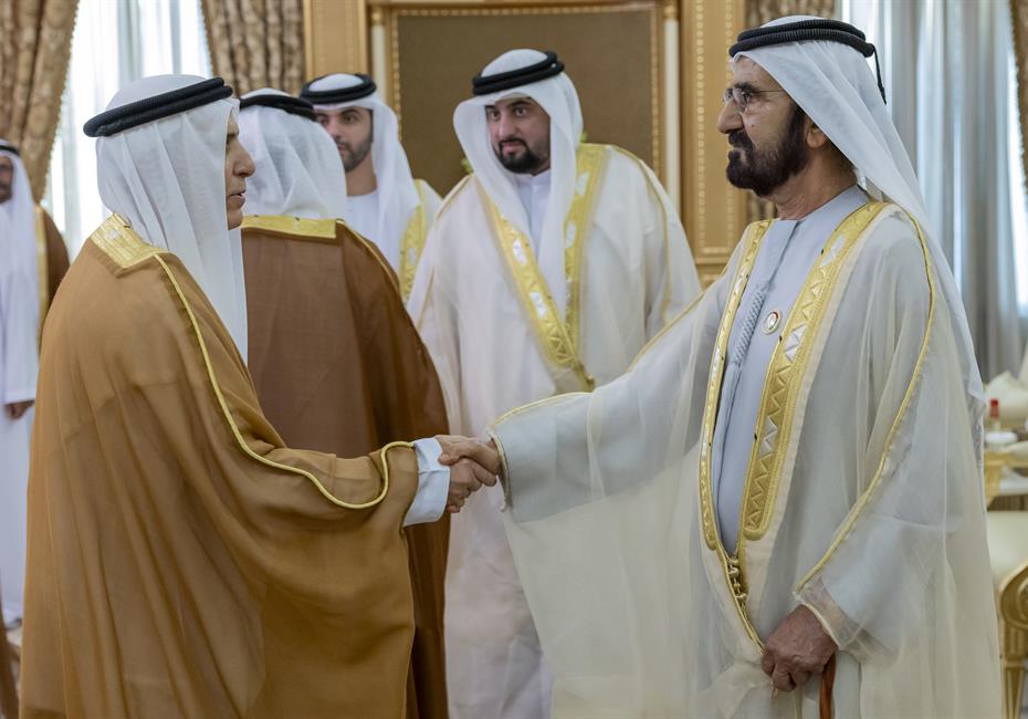  صاحب السمو الشيخ محمد بن راشد آل مكتوم-أخبار-محمد بن راشد يستقبل المهنئين بعيد الأضحى المبارك