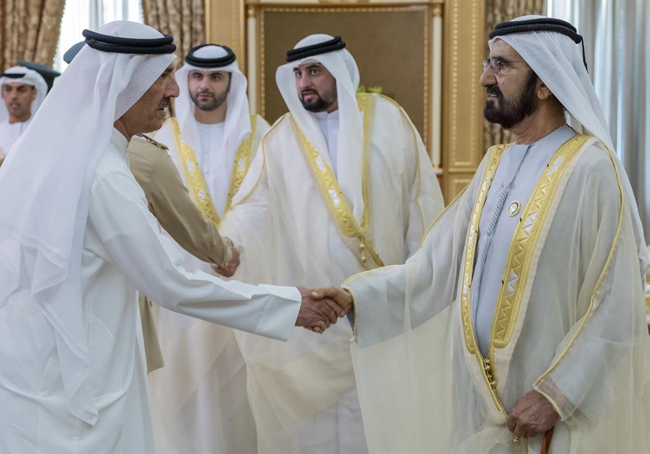  صاحب السمو الشيخ محمد بن راشد آل مكتوم-أخبار-محمد بن راشد يستقبل المهنئين بعيد الأضحى المبارك