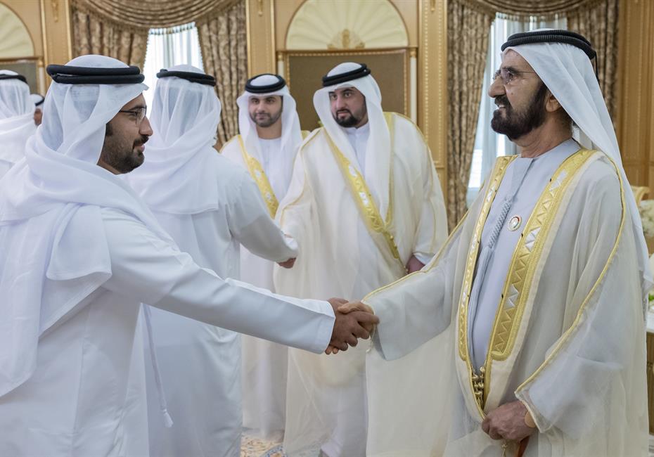  صاحب السمو الشيخ محمد بن راشد آل مكتوم-أخبار-محمد بن راشد يستقبل المهنئين بعيد الأضحى المبارك