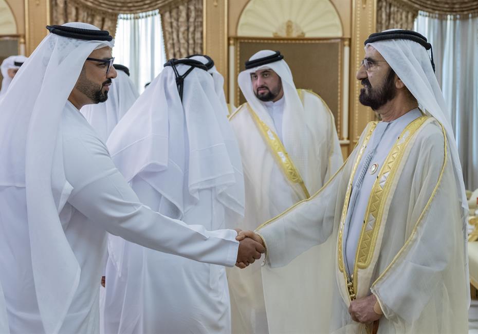  صاحب السمو الشيخ محمد بن راشد آل مكتوم-أخبار-محمد بن راشد يستقبل المهنئين بعيد الأضحى المبارك