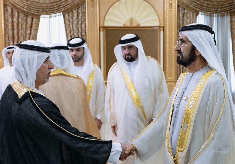  صاحب السمو الشيخ محمد بن راشد آل مكتوم-أخبار-محمد بن راشد يستقبل المهنئين بعيد الأضحى المبارك