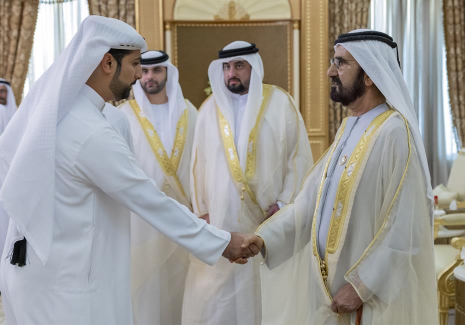  صاحب السمو الشيخ محمد بن راشد آل مكتوم-أخبار-محمد بن راشد يستقبل المهنئين بعيد الأضحى المبارك