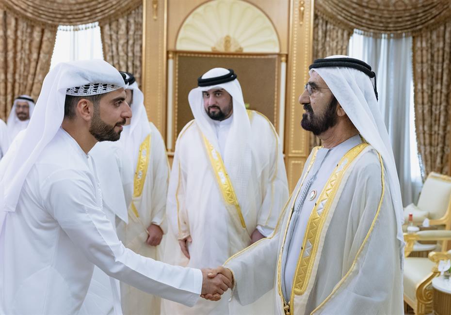  صاحب السمو الشيخ محمد بن راشد آل مكتوم-أخبار-محمد بن راشد يستقبل المهنئين بعيد الأضحى المبارك