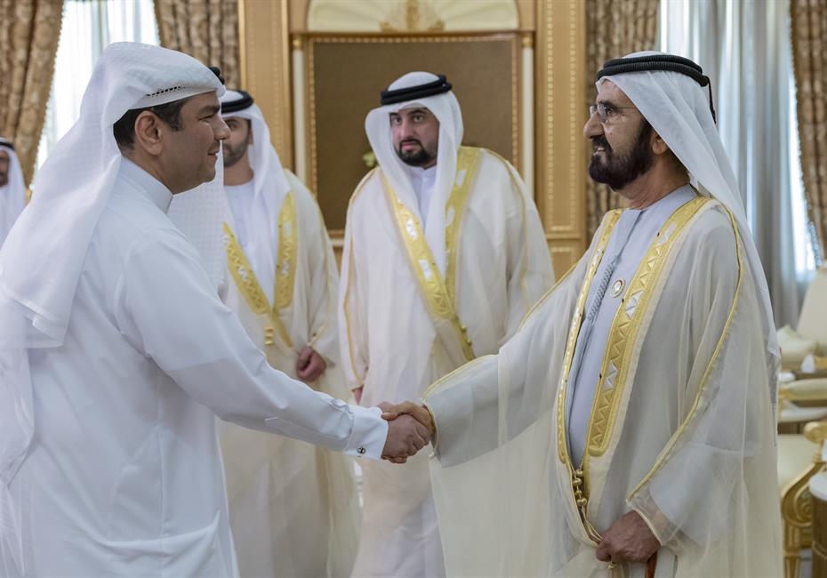  صاحب السمو الشيخ محمد بن راشد آل مكتوم-أخبار-محمد بن راشد يستقبل المهنئين بعيد الأضحى المبارك