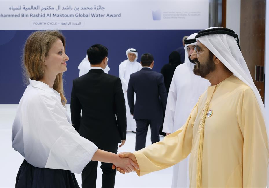  صاحب السمو الشيخ محمد بن راشد آل مكتوم-أخبار-محمد بن راشد يكرّم الفائزين في الدورة الرابعة من جائزة محمد بن راشد آل مكتوم العالمية للمياه