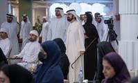  صاحب السمو الشيخ محمد بن راشد آل مكتوم-أخبار-محمد بن راشد يزور أكاديمية الاقتصاد الجديد ويشهد جانباً من برنامج الثقافة المالية للأسرة