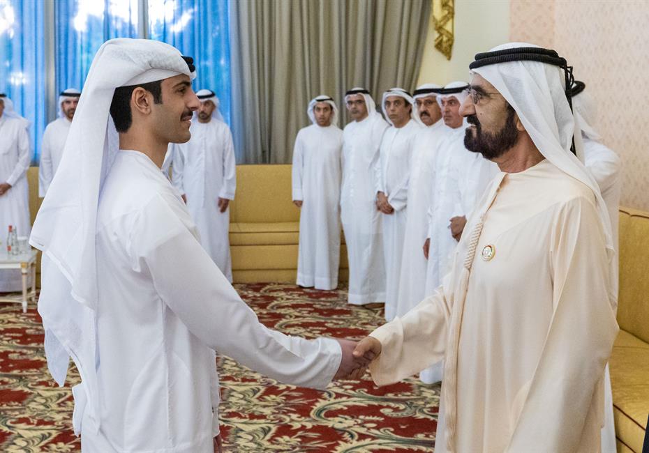  صاحب السمو الشيخ محمد بن راشد آل مكتوم-أخبار-محمد بن راشد يلتقي أوائل الثانوية العامة على مستوى الدولة