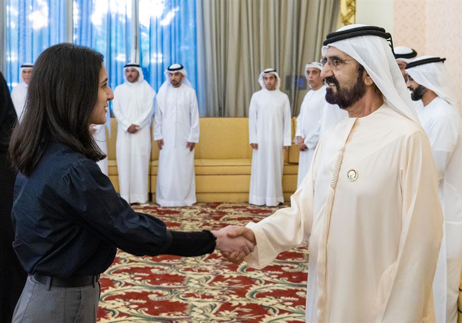 صاحب السمو الشيخ محمد بن راشد آل مكتوم-أخبار-محمد بن راشد يلتقي أوائل الثانوية العامة على مستوى الدولة