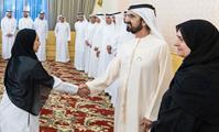  صاحب السمو الشيخ محمد بن راشد آل مكتوم-أخبار-محمد بن راشد يلتقي أوائل خريجي جامعة محمد بن راشد للطب والعلوم الصحية