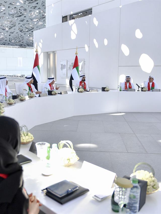 His Highness Sheikh Mohammed bin Rashid Al Maktoum -  - Mohammed bin Rashid chairs Cabinet meeting in Abu Dhabi