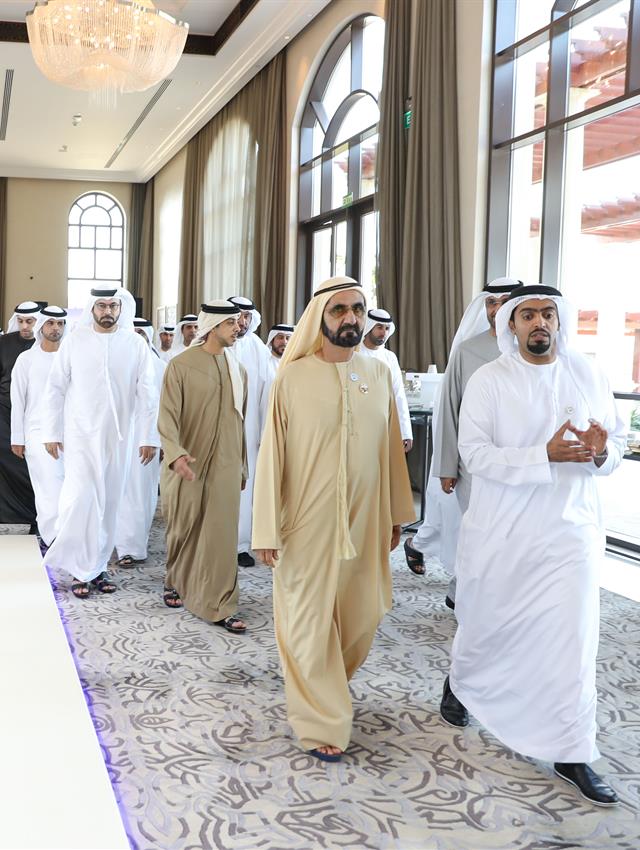 His Highness Sheikh Mohammed bin Rashid Al Maktoum -  - Mohammed bin Rashid attends ‘Future of Media’ Retreat
