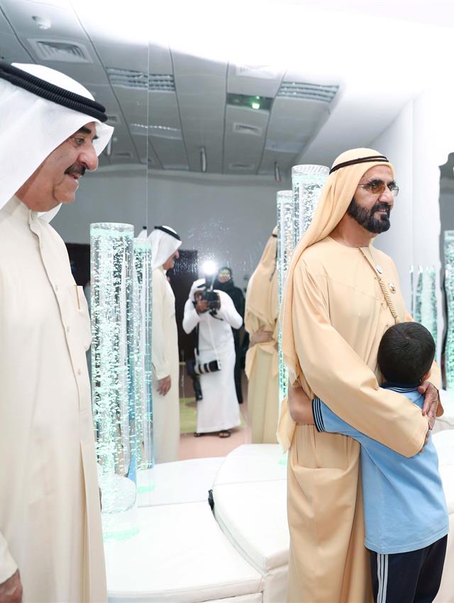 His Highness Sheikh Mohammed bin Rashid Al Maktoum -  - Mohammed bin Rashid, Saud Al Mualla Inaugurate “Umm Al Quwain Centre for Autism”