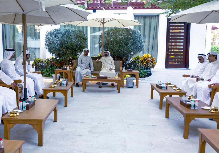 His Highness Sheikh Mohammed bin Rashid Al Maktoum-News-Mohammed bin Rashid meets with Mohamed bin Zayed in Dubai