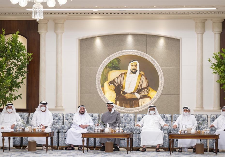 His Highness Sheikh Mohammed bin Rashid Al Maktoum-News-Mohamed bin Zayed accepts condolences of Mohammed bin Rashid, Rulers on death of Sheikh Khalifa bin Zayed Al Nahyan