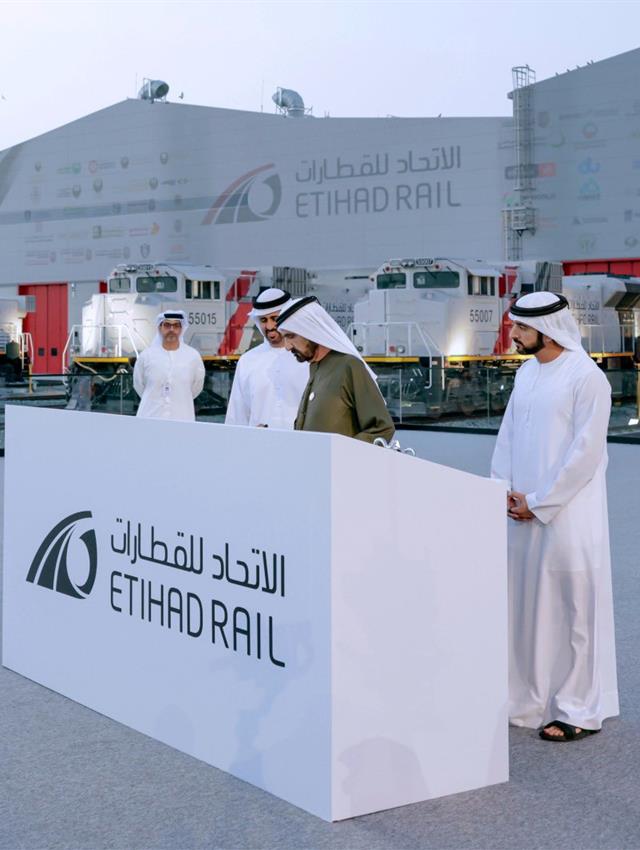 His Highness Sheikh Mohammed bin Rashid Al Maktoum -  - Mohammed bin Rashid launches operations of national rail network