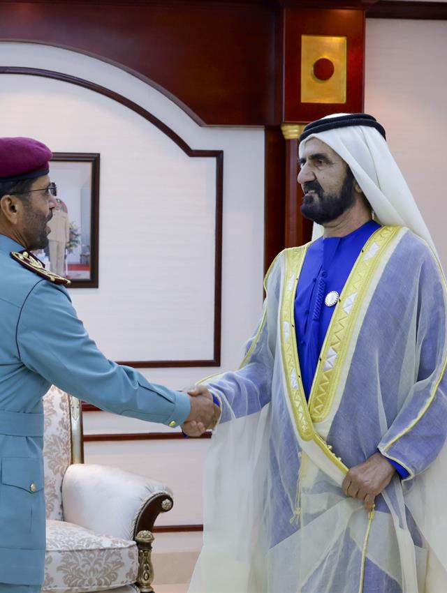 His Highness Sheikh Mohammed bin Rashid Al Maktoum -  - Mohammed bin Rashid meets with high-ranking military officials in the UAE