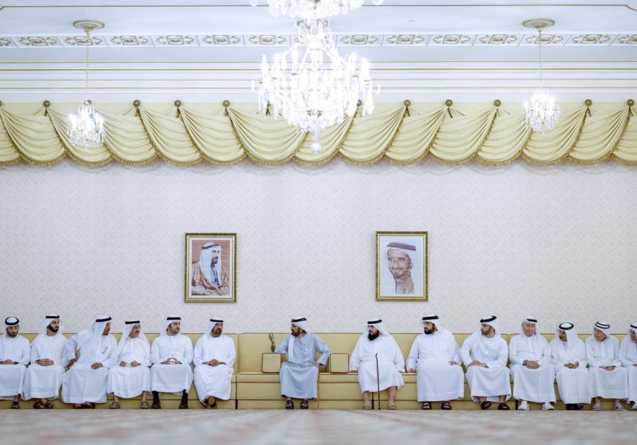 His Highness Sheikh Mohammed bin Rashid Al Maktoum-News-Mohammed bin Rashid meets with local dignitaries, businessmen and investors