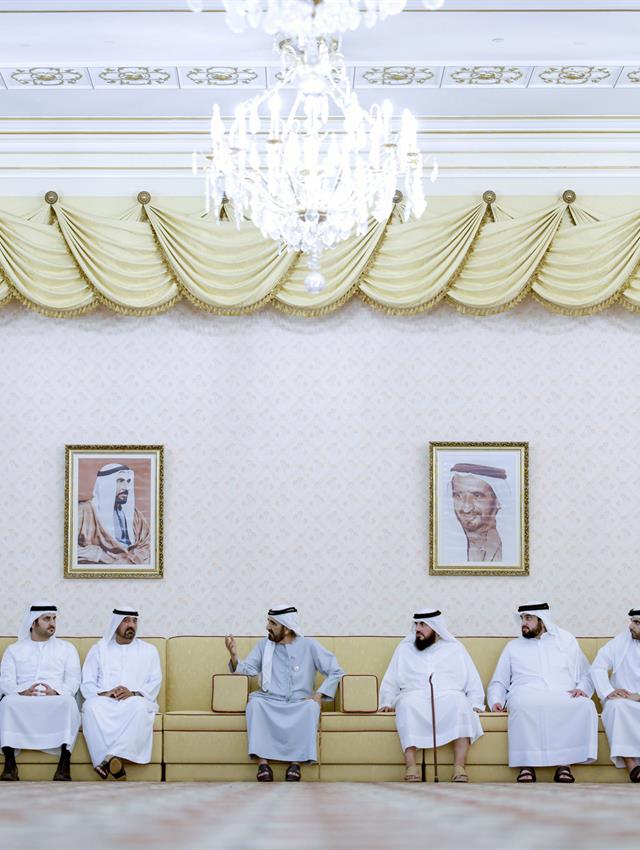 His Highness Sheikh Mohammed bin Rashid Al Maktoum -  - Mohammed bin Rashid meets with local dignitaries, businessmen and investors