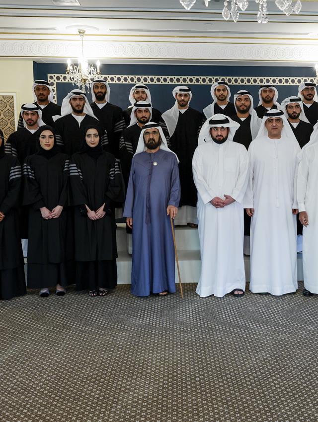 His Highness Sheikh Mohammed bin Rashid Al Maktoum -  - Mohammed bin Rashid presides over the swearing-in ceremony of 20 newly appointed members of Dubai Public Prosecution