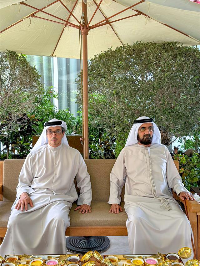 His Highness Sheikh Mohammed bin Rashid Al Maktoum -  - Mohammed bin Rashid meets Mansour bin Zayed to discuss key federal government priorities