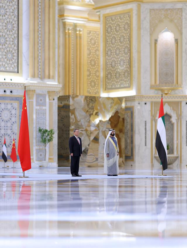 His Highness Sheikh Mohammed bin Rashid Al Maktoum -  - Mohammed bin Rashid receives China’s Premier of the State Council at Qasr Al Watan