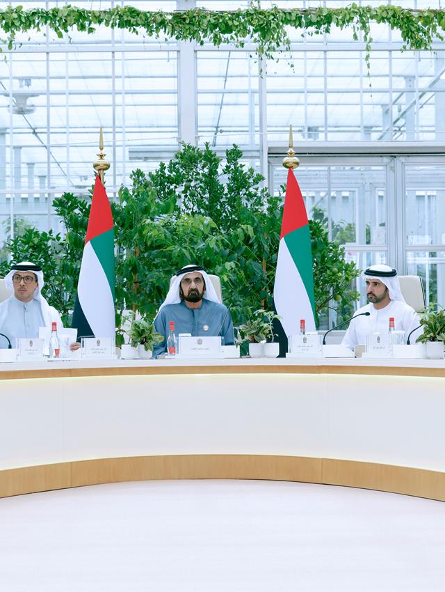 His Highness Sheikh Mohammed bin Rashid Al Maktoum -  - Mohammed bin Rashid chairs UAE Cabinet meeting in Al Marmoom, launches 'Plant the Emirates' programme