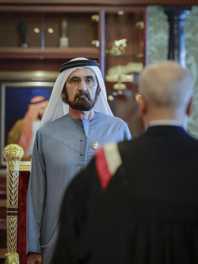 His Highness Sheikh Mohammed bin Rashid Al Maktoum -  - Mohammed bin Rashid presides over swearing-in ceremony of new judges of Dubai Courts