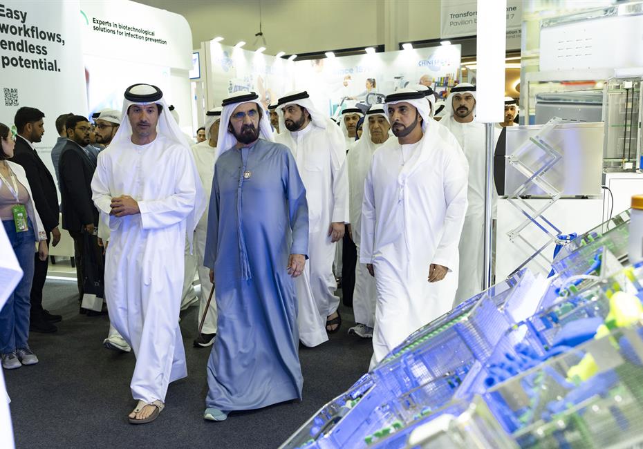 His Highness Sheikh Mohammed bin Rashid Al Maktoum-News-Mohammed bin Rashid visits Arab Health 2025