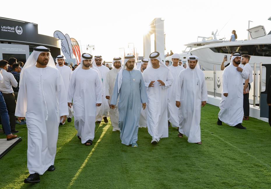 His Highness Sheikh Mohammed bin Rashid Al Maktoum-News-Mohammed bin Rashid tours the 31st edition of Dubai International Boat Show