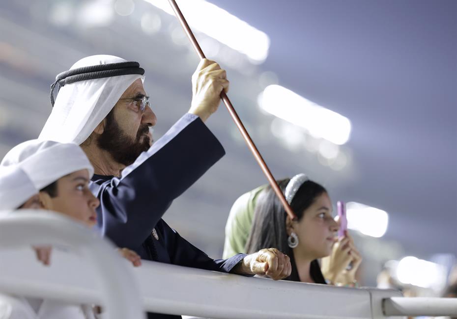  صاحب السمو الشيخ محمد بن راشد آل مكتوم-أخبار-محمد بن راشد يشهد أمسية كأس دبي العالمي الـ 29 ويؤكد المكانة الفريدة للحدث بين سباقات الخيول العالمية