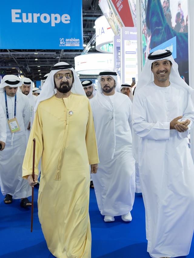  صاحب السمو الشيخ محمد بن راشد آل مكتوم -  - محمد بن راشد يزور  معرض سوق السفر العربي 2025